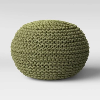 Cloverly Chunky Knit Pouf - Threshold 11 Cloverly Chunky Knit Pouf - Threshold - Image 11