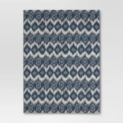 Ikat Outdoor Rug Blue - Threshold -Threshold GUEST 26cc3119 0645 49b3 8d70 543d60a6eca5