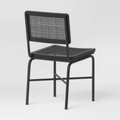 Errol Cane And Wood Dining Chair With Metal Legs Black - Threshold™ -Threshold GUEST 270177fe 3aeb 43b7 bf8d 08b29153b9ac