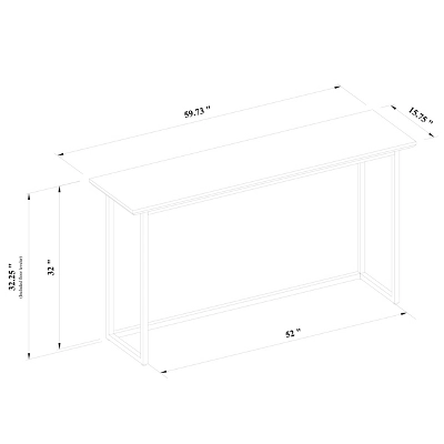 Hidden Hills Mixed Material Console Brown - Threshold™ Designed With Studio McGee 5 Hidden Hills Mixed Material Console Brown - Threshold™ Designed With Studio McGee - Image 5