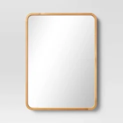 22" X 30" Rounded Corner Wood Wall Mirror - Threshold™ 10 22" X 30" Rounded Corner Wood Wall Mirror - Threshold™ -Threshold GUEST 2825b806 598b 4f63 b5bc 67a80e9b7309