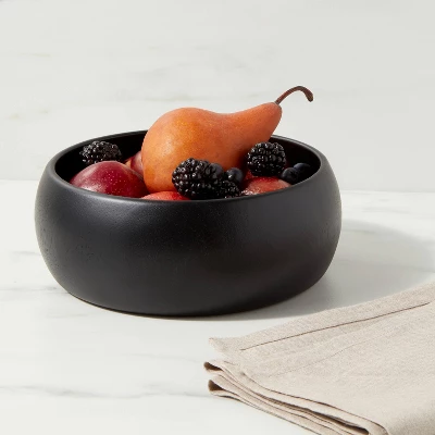 118oz Acacia Modern Serving Bowl Black - Threshold™ 1 118oz Acacia Modern Serving Bowl Black - Threshold™