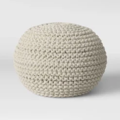 Cloverly Chunky Knit Pouf - Threshold 20 Cloverly Chunky Knit Pouf - Threshold -Threshold GUEST 298c80e6 7902 4452 b21d 0b330077374e