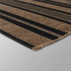 5' X 7' Stripe Outdoor Rug Brown - Threshold™