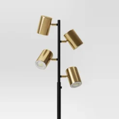 Dean Spotlight Floor Lamp Black/Brass (Includes LED Light Bulb) - Threshold™ 5 Dean Spotlight Floor Lamp Black/Brass (Includes LED Light Bulb) - Threshold™ -Threshold GUEST 2f16513e 21a0 40c4 b946 c34743de6af1
