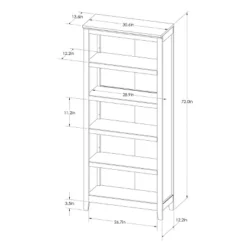 72" Carson 5 Shelf Bookcase - Threshold 16 72" Carson 5 Shelf Bookcase - Threshold -Threshold GUEST 2f88e10f 6ec2 4b27 ab72 2713c36d7777