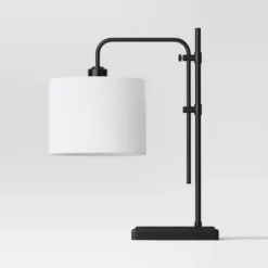 Knox Adjustable Shaded Table Lamp Black - Threshold™ -Threshold GUEST 300007ce a81b 4fe4 9525 8347ceb40aeb