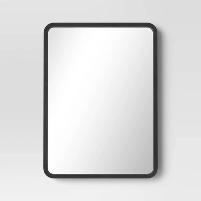 22" X 30" Rounded Corner Wood Wall Mirror - Threshold™ 4 22" X 30" Rounded Corner Wood Wall Mirror - Threshold™ - Image 4