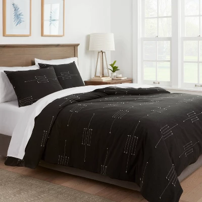 Clipped Linework Duvet Set - Threshold™ 1 Clipped Linework Duvet Set - Threshold™