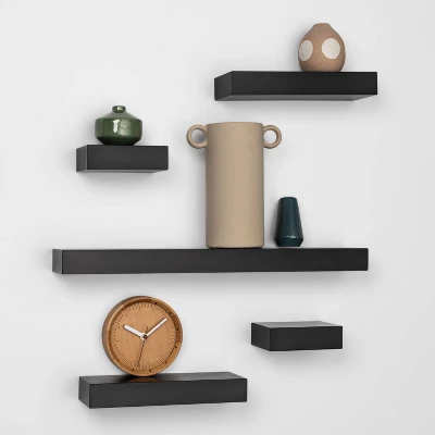 5pc Modern Wall Shelf Set - Project 62™ 1 5pc Modern Wall Shelf Set - Project 62™