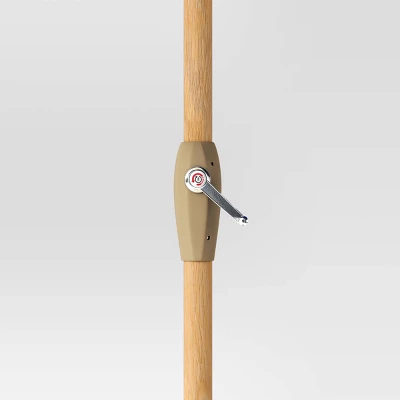 10'x6' Rectangular Market Patio Umbrella - Light Wood Pole - Threshold™ 4 10'x6' Rectangular Market Patio Umbrella - Light Wood Pole - Threshold™ - Image 4