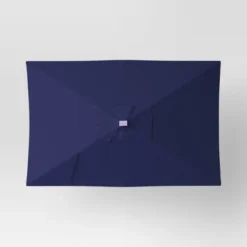 10'x6' Rectangular Solar Market Patio Umbrella - Black Pole - Threshold™ 11 10'x6' Rectangular Solar Market Patio Umbrella - Black Pole - Threshold™ -Threshold GUEST 31db9e17 287c 4007 8a15 61e63344f823