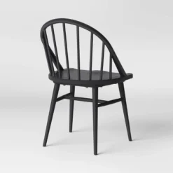 2pk Adwolf Rounded Spindle Dining Chairs Black - Threshold™ -Threshold GUEST 3349c84d 67f7 4df0 bbc1 7211fcfc09d1