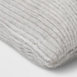 Striped Faux Fur Lumbar Throw Pillow - Threshold™ -Threshold GUEST 37064c28 da6f 47be 8bc4 3c7926858beb