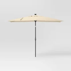 10'x6' Rectangular Solar Market Patio Umbrella - Black Pole - Threshold™ 16 10'x6' Rectangular Solar Market Patio Umbrella - Black Pole - Threshold™ -Threshold GUEST 3768e98b 7e0c 4ee3 9a11 4eb37b55a350