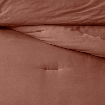 Washed Cotton Sateen Comforter & Sham Set - Threshold™ 4 Washed Cotton Sateen Comforter & Sham Set - Threshold™ - Image 4