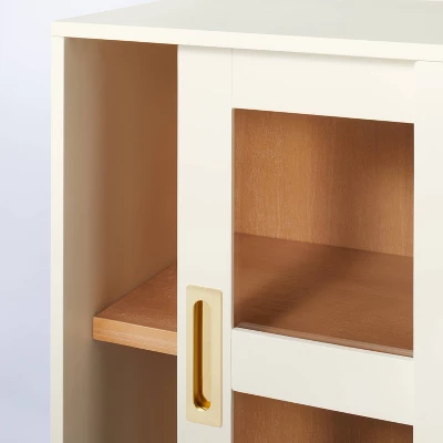 32" Promontory Sliding Glass 2 Door Cabinet - Threshold™ Designed With Studio McGee 8 32" Promontory Sliding Glass 2 Door Cabinet - Threshold™ Designed With Studio McGee - Image 8