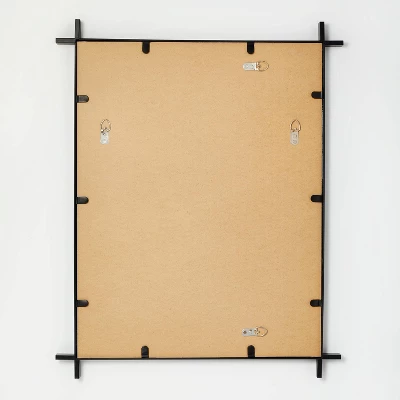 24" X 30" Cross Corner Metal Wall Mirror Black - Threshold™ Designed With Studio McGee 3 24" X 30" Cross Corner Metal Wall Mirror Black - Threshold™ Designed With Studio McGee - Image 3