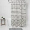 Striped Shower Curtain Black/White - Threshold™