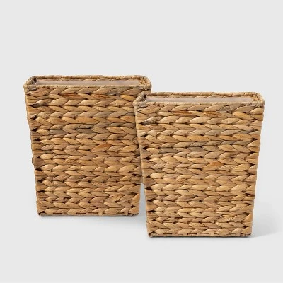 Light Weave Wastebasket Natural - Threshold™ 5 Light Weave Wastebasket Natural - Threshold™ - Image 5