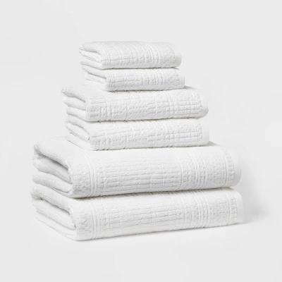 6pc Modern Bath Towels And Washcloths Set - Threshold™ 9 6pc Modern Bath Towels And Washcloths Set - Threshold™ - Image 9