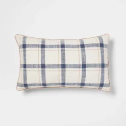 Woven Striped With Plaid Reverse Throw Pillow - Threshold™ -Threshold GUEST 414edcb0 1df4 4bee 9be2 ba1403dbbcd6