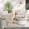 2pc Pasadena Outdoor Patio Chairs, Club Chairs Gray - Threshold™ Designed With Studio McGee