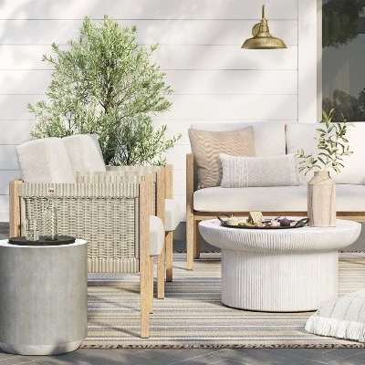 Pasadena Patio Loveseat - Gray - Threshold™ Designed With Studio McGee 1 Pasadena Patio Loveseat - Gray - Threshold™ Designed With Studio McGee