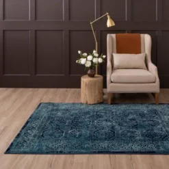 Overdyed Persian Area Rug - Threshold -Threshold GUEST 424685e6 afc2 4f74 b742 7b6c87fbc67b