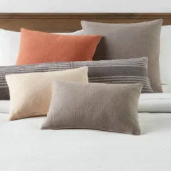 Lumbar Modern Stripe Decorative Throw Pillow Gray - Threshold™