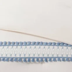 12pc Embroidered Fringe Stripe With Tassels Comforter & Sheet Bedding Set - Threshold™ -Threshold GUEST 443f5997 1107 4e72 b1b1 7852d0cd6908