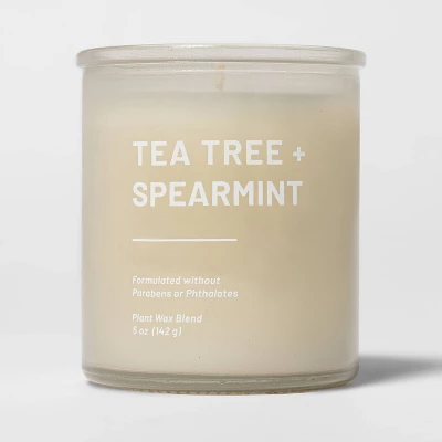 Glass Jar Tea Tree And Spearmint Candle Beige - Threshold™ 4 Glass Jar Tea Tree And Spearmint Candle Beige - Threshold™ - Image 4