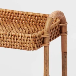 Natural Woven Tiered Vanity Bathroom Tray - Threshold™ -Threshold GUEST 462c379a 8d60 4ce8 a91e 8df2c8036df0