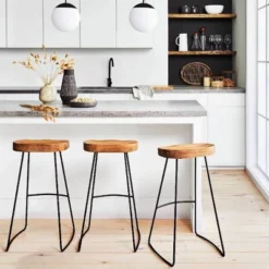 Hull Low Back Barstool Wood/Metal - Threshold 8 Hull Low Back Barstool Wood/Metal - Threshold -Threshold GUEST 4657e6fd 7d27 433d 85bd 695cd9432ba4 1