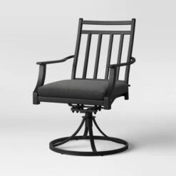 Fairmont 2pk Metal Patio Swivel Rocking Dining Chair - Threshold -Threshold GUEST 489feeff bb6b 4800 99eb c38e42665990