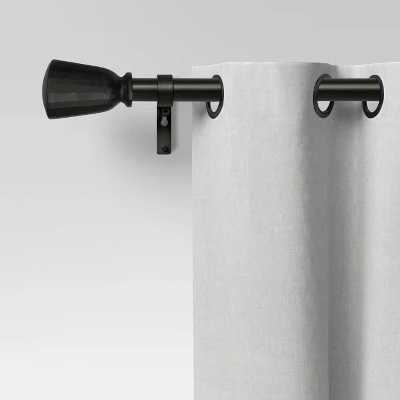 Chiseled Cone Curtain Rod - Threshold™ 1 Chiseled Cone Curtain Rod - Threshold™