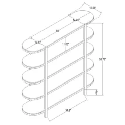 57" Portola Hills 5 Shelf Horizontal Bookcase - Threshold™ Designed With Studio McGee 16 57" Portola Hills 5 Shelf Horizontal Bookcase - Threshold™ Designed With Studio McGee -Threshold GUEST 4a1c7b50 180c 4afa a05b f287b4db2a71