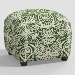 Poppy Ottoman In Damask - Skyline Furniture -Threshold GUEST 4b8b4ed1 8a13 4fb4 a09f 3532b0c02365