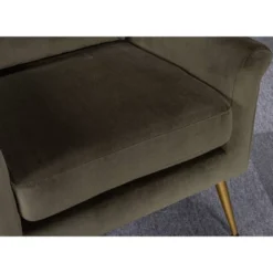 Carmine Luxe Arm Accent Chair With Brass Legs - Threshold™ -Threshold GUEST 4ebe12f2 b633 4ea5 be08 63a430079295