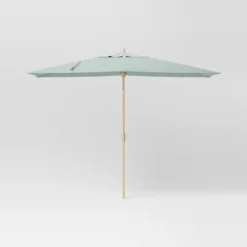 10'x6' Rectangular Market Patio Umbrella - Light Wood Pole - Threshold™ 27 10'x6' Rectangular Market Patio Umbrella - Light Wood Pole - Threshold™ -Threshold GUEST 4f2b0fba 618c 43dd ae78 b014edf01852