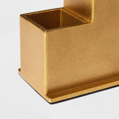 2pk Aluminum Multi Use Bookend Set - Threshold™ 2 2pk Aluminum Multi Use Bookend Set - Threshold™ - Image 2