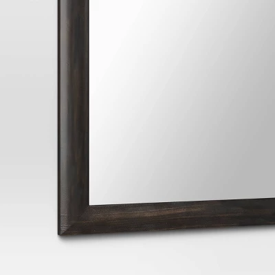 30" X 74" Bullnose Floor Mirror Black - Threshold™ 3 30" X 74" Bullnose Floor Mirror Black - Threshold™ - Image 3