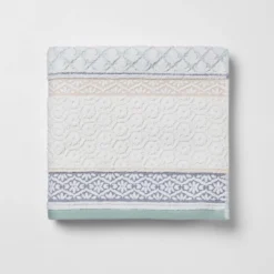 Pattern Filled Stripe Towel Blue - Threshold 9 Pattern Filled Stripe Towel Blue - Threshold -Threshold GUEST 50f19a60 e619 4f20 adcc 10d255eeb751