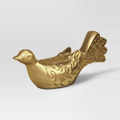 Cast Aluminum Bird Menorah - Threshold™ 2 Cast Aluminum Bird Menorah - Threshold™ - Image 2