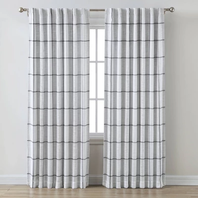 1pc Blackout Window Curtain Panel Gray - Threshold™ 5 1pc Blackout Window Curtain Panel Gray - Threshold™ - Image 5