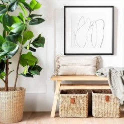 (Set Of 2) 24" X 24" Sketch Art Print Black/White - Threshold™ Designed With Studio McGee -Threshold GUEST 55a5f7b4 c4ed 4cf8 b20c 11adee0c94de