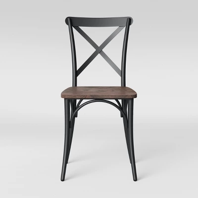 Set Of 2 Malden French Bistro Dining Chair Matte Black - Threshold™ 2 Set Of 2 Malden French Bistro Dining Chair Matte Black - Threshold™ - Image 2
