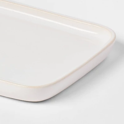 Ceramic Vanity Tray White - Threshold™ 2 Ceramic Vanity Tray White - Threshold™ - Image 2