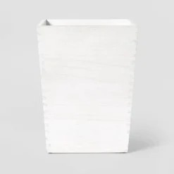 Square Trash Can White Wood - Threshold™ 3 Square Trash Can White Wood - Threshold™ -Threshold GUEST 5733748b 6e6c 43c2 b314 0c410e8e6000