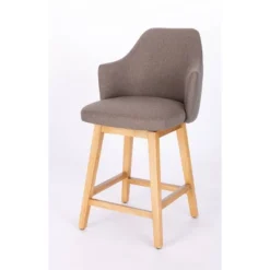 Kinston Swivel Curved Back Upholstered Counter Height Barstool - Threshold™ -Threshold GUEST 585574a8 4152 4afb 9413 75eba22346a7